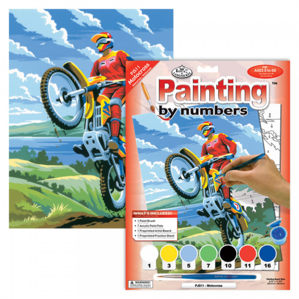 Junior Paint By Numbers Motorcross Clark Craft Products