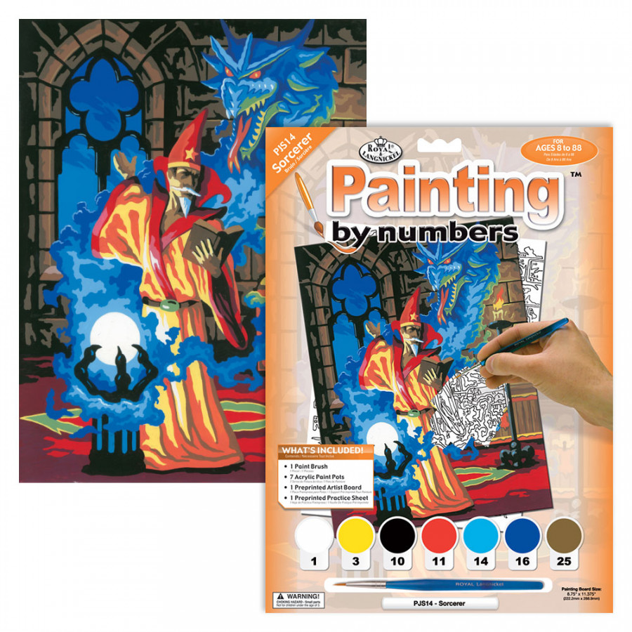 Junior Paint By Numbers Sorcerer Clark Craft Products