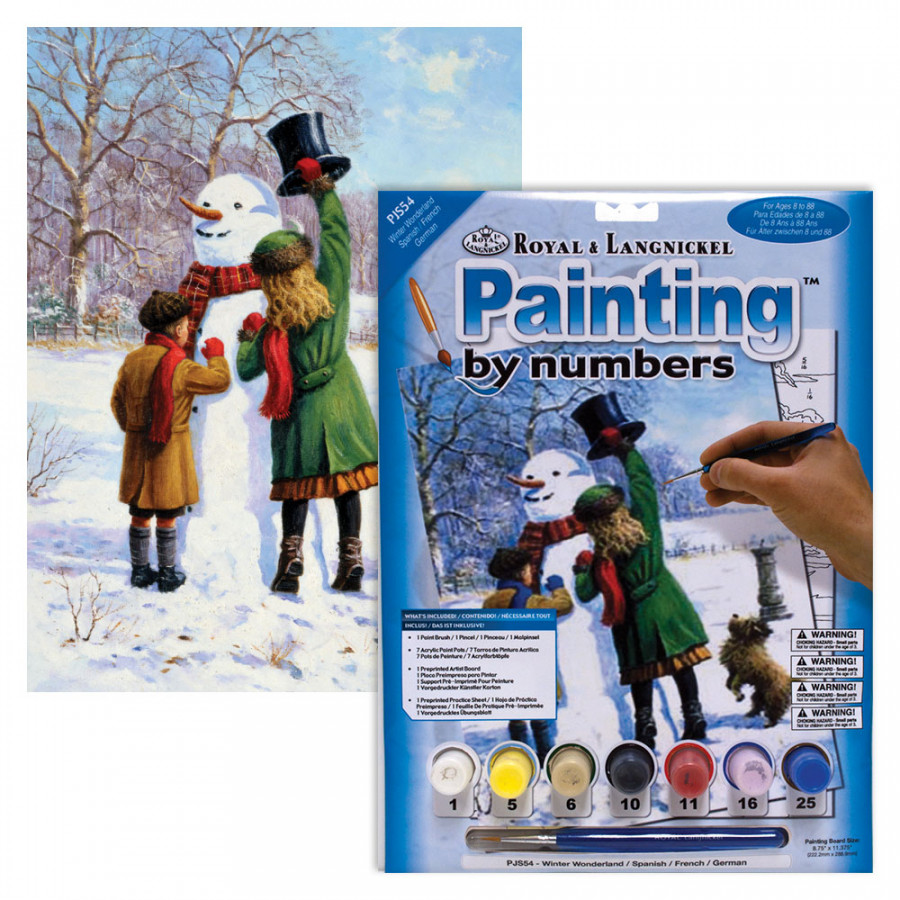 Junior Paint By Numbers Winter Wonderland Clark Craft Products