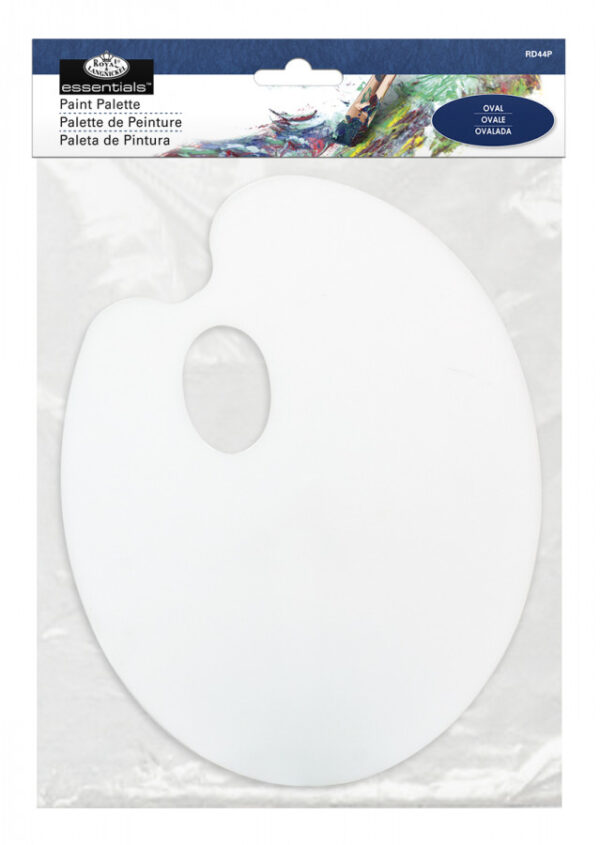 Oval Plastic Painting Palette