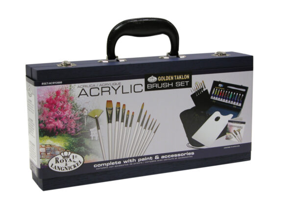Royal & Langnickel Acrylic Paint Artists' Wood Box Set