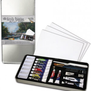 Royal & Langnickel Deluxe Acrylic Painting Tin Set - Image 1