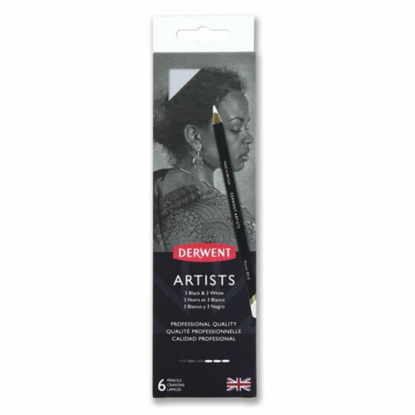 Derwent Artists Blendable Coloured Pencil Tin of 6