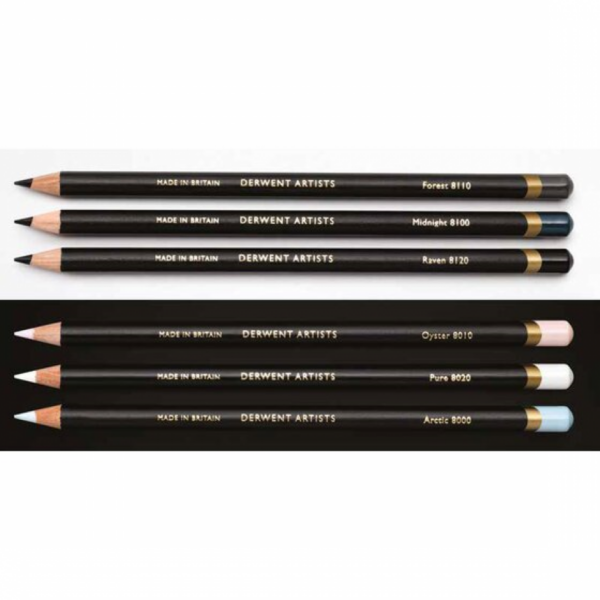 Derwent Artists Blendable Coloured Pencil Tin of 6 - Image 2