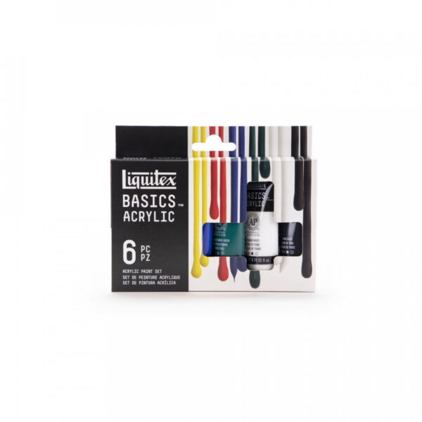 Liquitex Basics Acrylic Primary Colours Set (6x22ml)