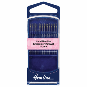 Hemline Premium Hand Sewing Needles Embroidery/Crewel Size 9 - Image 1
