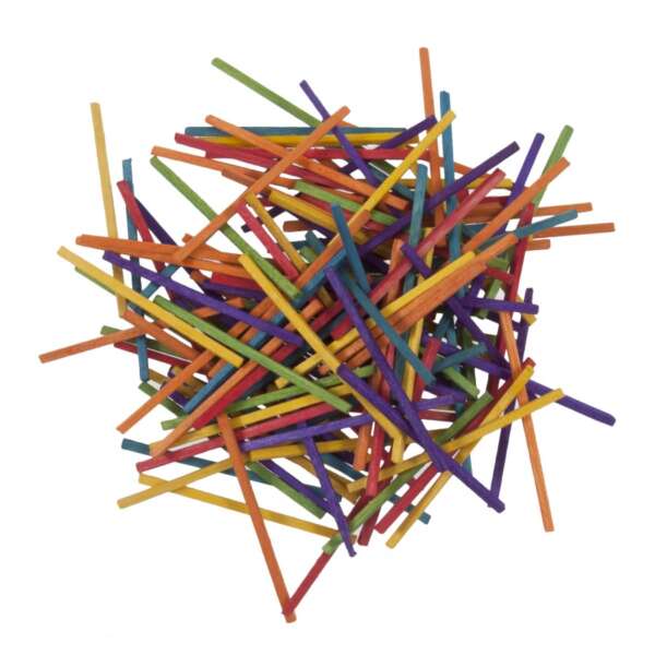Wooden MultiColoured Match Sticks Clark Craft Products