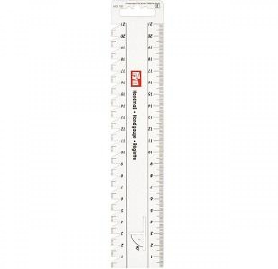 Prym Hand Gauge 20 Cm – Righello E Calibro Per Maglieria, Calzini E Campioni Di Tensione – 1 Pezzo