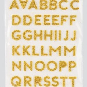 Alphabet Stickers Glittered