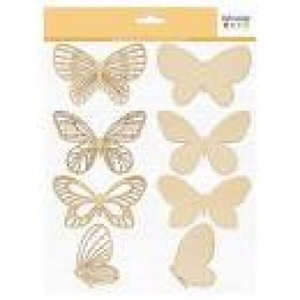 Artemio 4 Wooden Butterfly Silhouettes