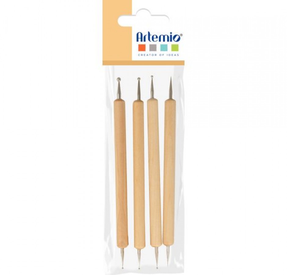 Artemio Set Of 4 Double Tipped Embossing Tools