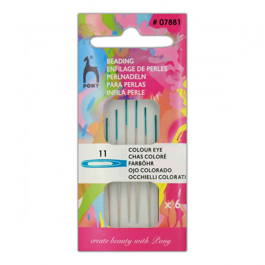 Beading Hand Sewing Needles Colour Coded Eye Size 11 Clark Craft Products