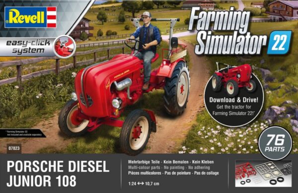 Revell Farming Simulator 22 Porsche Diesel Junior 108 Model Kit