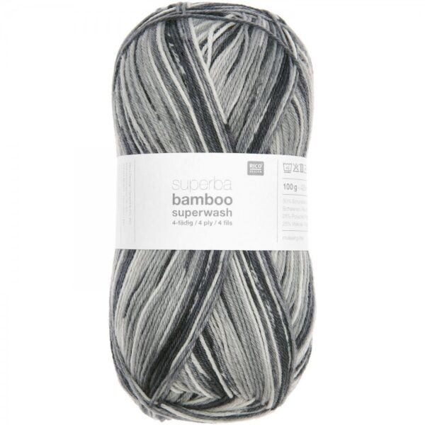 Rico Socks Bamboo Rainbow 4ply