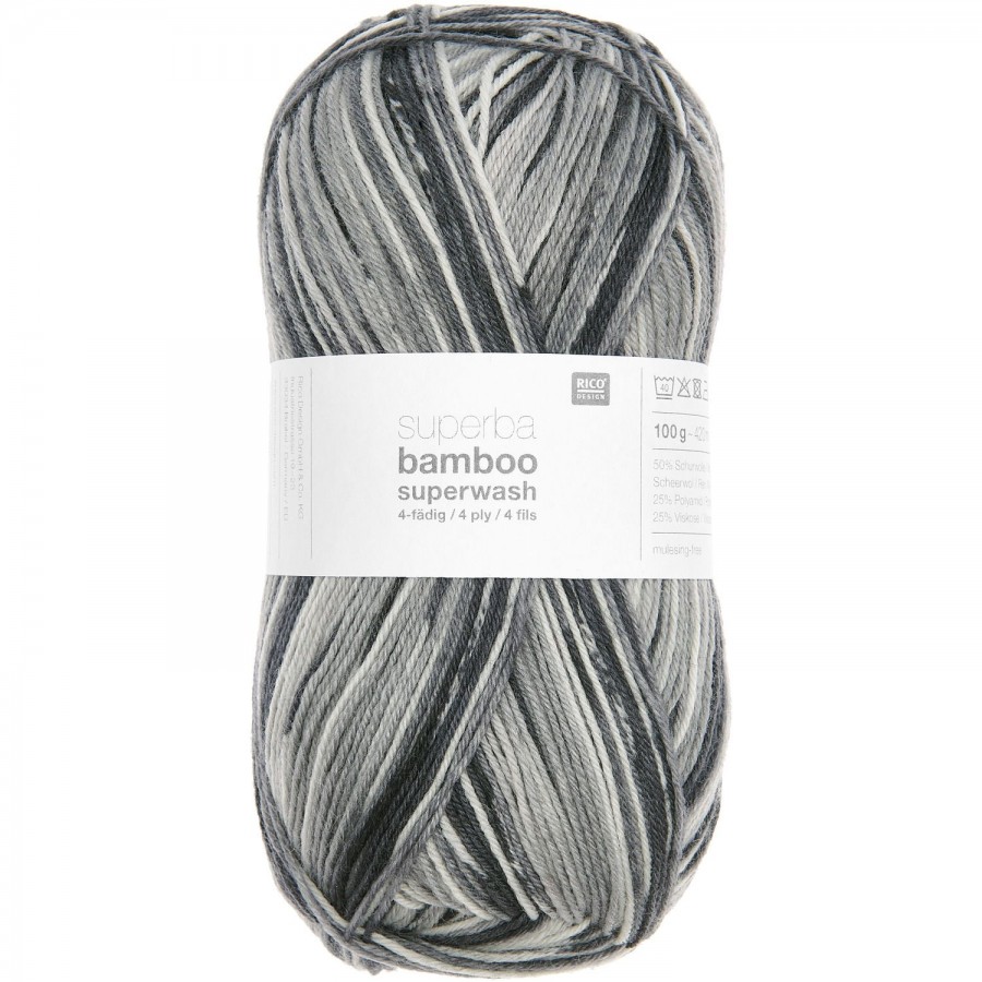 Rico Socks Bamboo Rainbow 4ply
