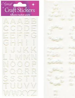 43 craft stickers letters x 50