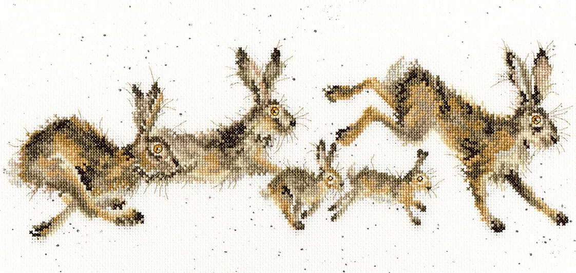 Bothy Threads Wrendale Spring In Your Step Counted Cross Stitch Kit