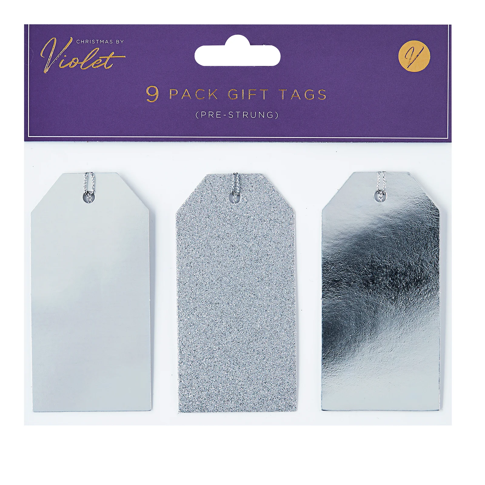 Christmas Pre Strung Gift Tags Pk 9 - Image 2