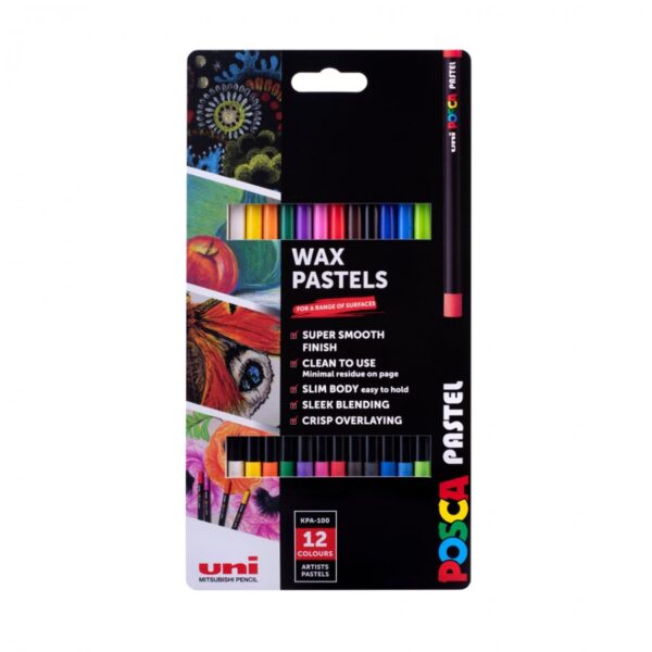 POSCA Wax Pastels -Set of 12 - Image 2