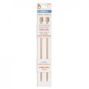 Knitting Pins: Single-Ended: Maple: 18cm x 4.50mm
