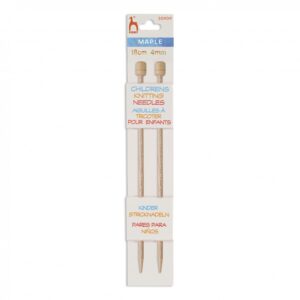Knitting Pins: Single-Ended: Maple: 18cm x 4.00mm