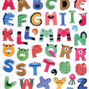 Alphabet Googley Eyes Stickers