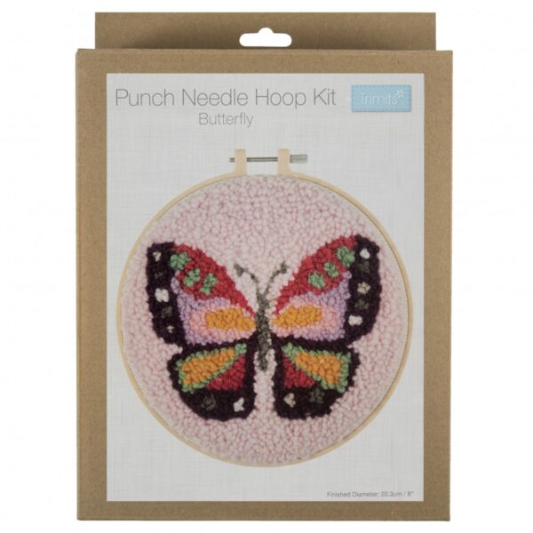 Punch Needle Hoop Kit - Butterfly