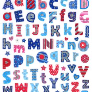 Jazzy Alphabet Stickers