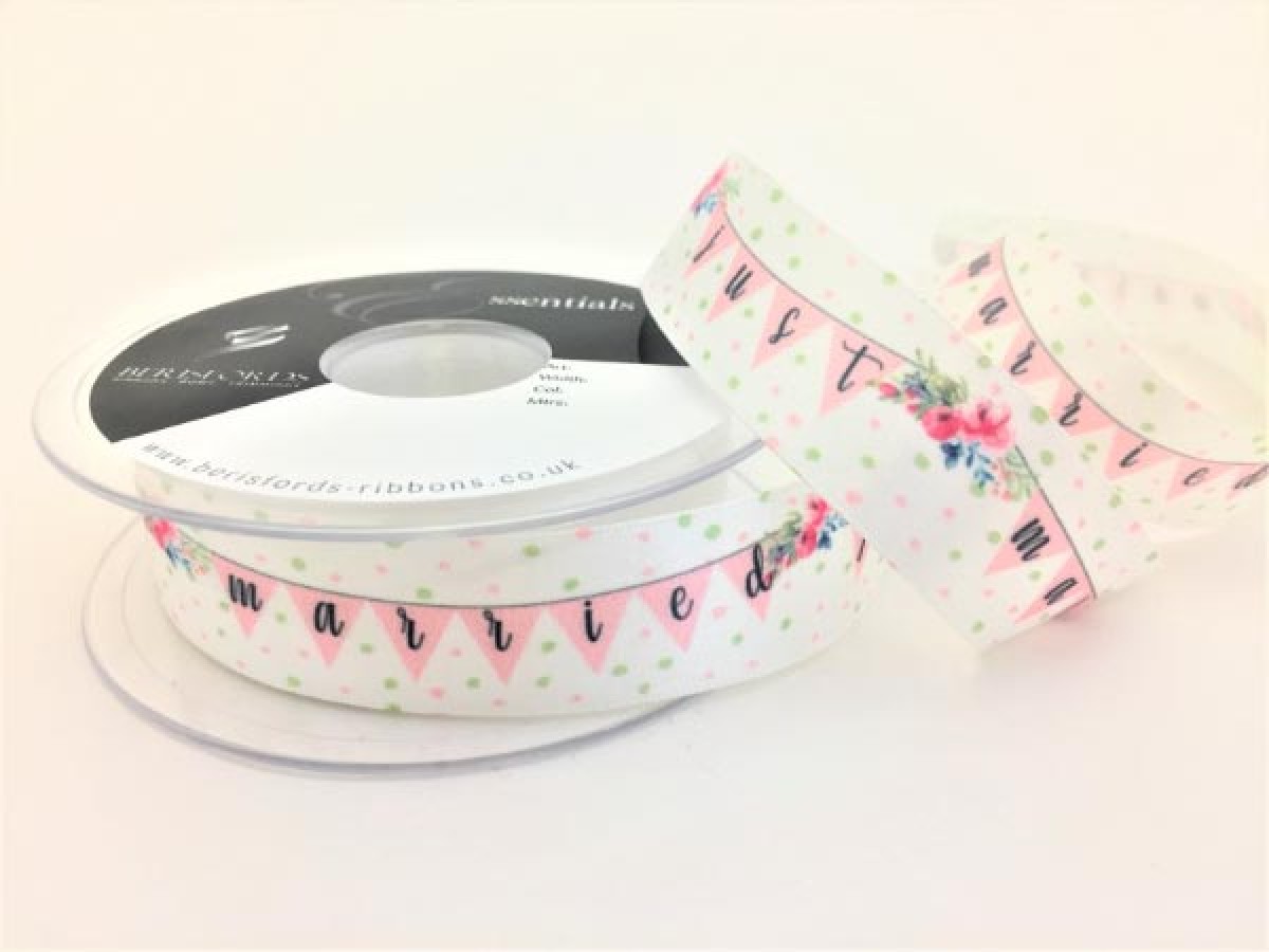 Ribbon Just Married – per metre