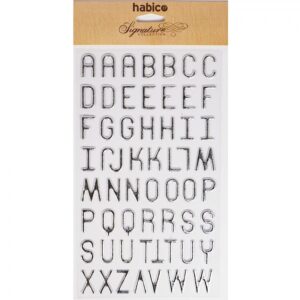 Metallic Alphabet Foam Sticker Silver