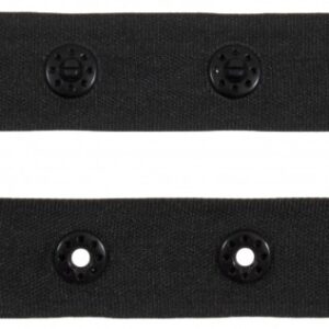 Trim: Snap Tape: Nylon: 10m x 18mm: Round: 25mm Spacing: Black - per metre