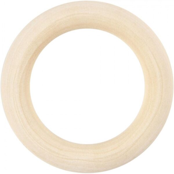 Wooden Macrame Ring 5.5mm 6 Pack