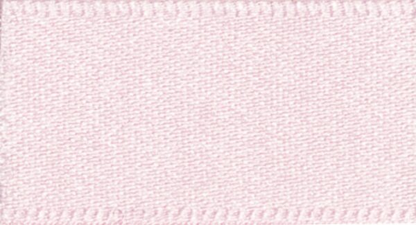 Ribbon: Double Faced Satin: 20m x 15mm: Pale Pink