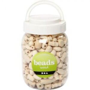 Wooden Beads Assorted Shapes