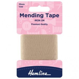 Iron-On Mending Tape: Beige - 100cm x 38mm