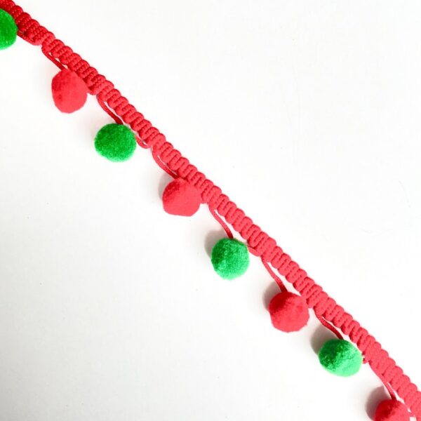 Xmas Pom Pom Trim - Image 2