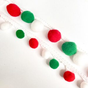 Xmas Pom Pom Trim