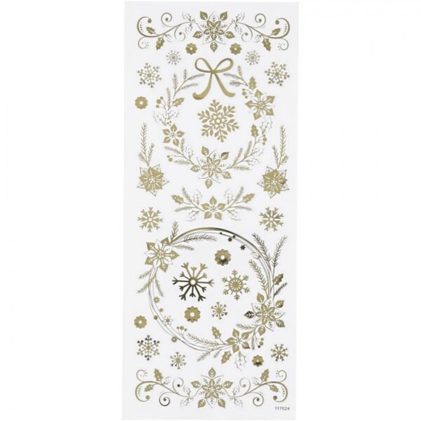 Gold Christmas Stickers