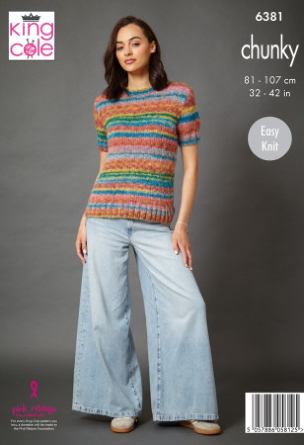 King Cole Womens Knitting Pattern 6381 - Image 2