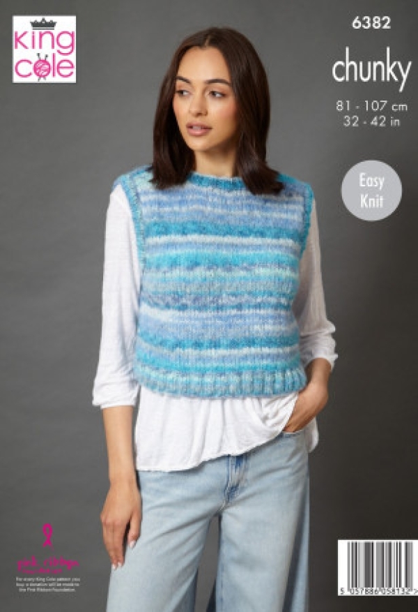 King Cole Womens Knitting Pattern 6382 - Image 2
