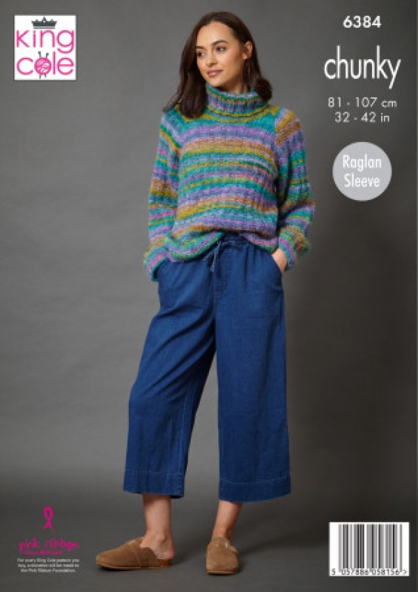 King Cole Womens Knitting Pattern 6384 - Image 2