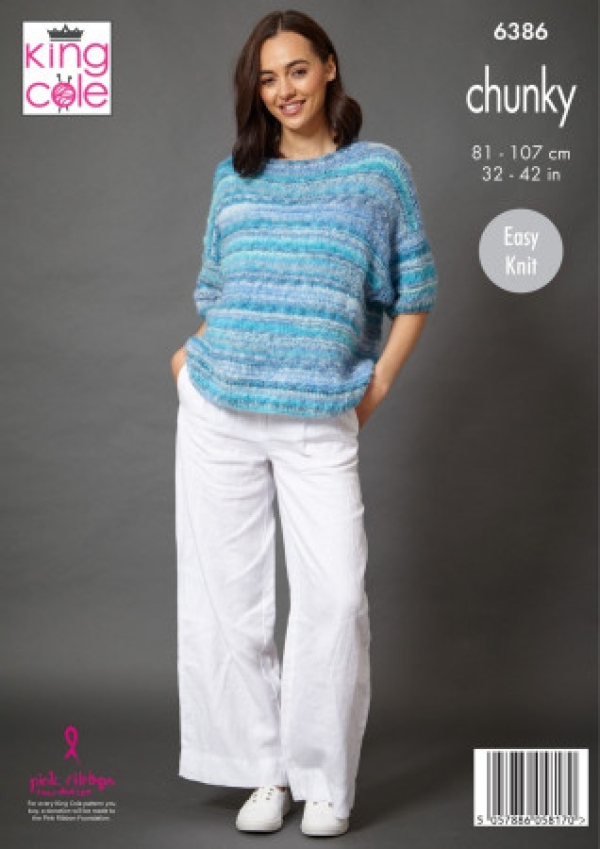 King Cole Womens Knitting Pattern 6386 - Image 2