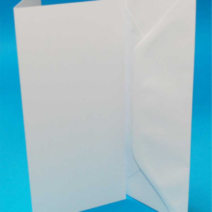 Pack of 50 DL Blank Cards & Envelopes - White