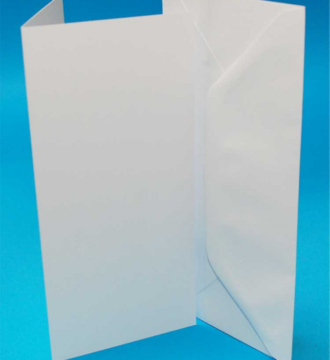 Pack of 50 DL Blank Cards & Envelopes - White