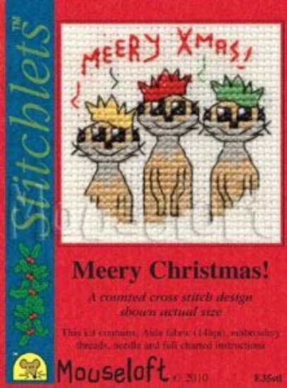 Mouseloft Mini Christmas Cross Stitch Card & Envelope Kit