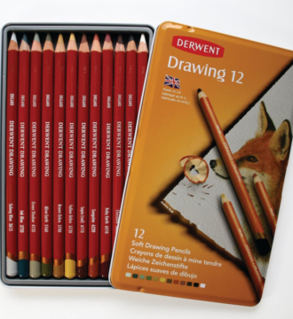 Derwent Drawing Pencils Tin of 12