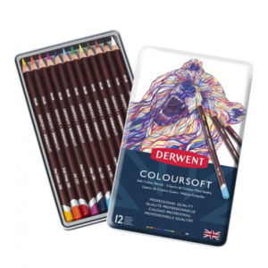 Derwent Coloursoft Pencils Tin of 12