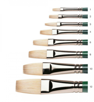 Winton Hog Brush Long Handle - Long Flat