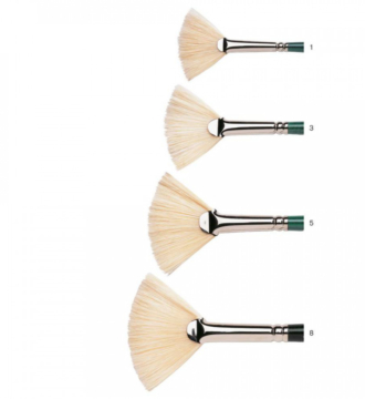 Winton Hog Brush Long Handle - Fan