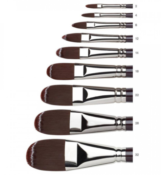 Galeria Acrylic Long Handle Brush - Filbert